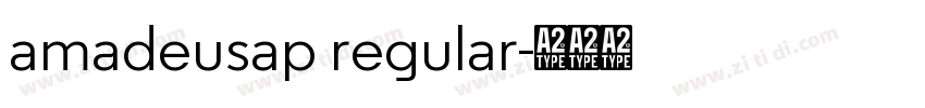 amadeusap regular字体转换